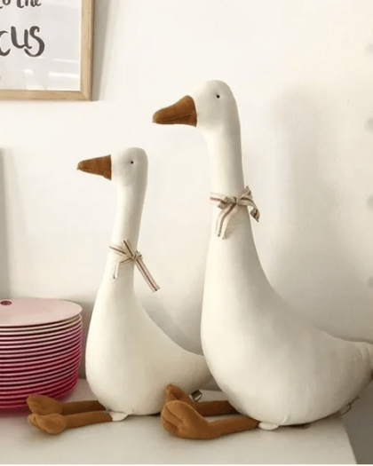 Huggiies Soft Stuffed Plush Toy White Goose For Baby Kids Doll Stuffed Animal Toys Handmade Stuffed Animal Toys Free Shipping Worldwide With Love♡