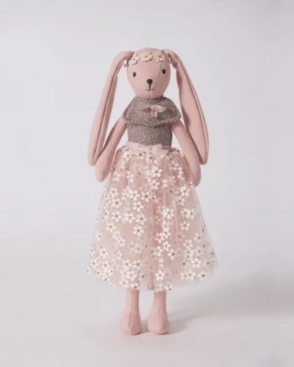 Huggiies Rabbit plush toy children's accompany sleeping gauze skirt doll short plush action figure Handmade Stuffed Animal Toys Free Shipping Worldwide With Love♡