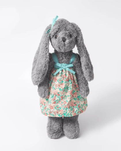 Huggiies Gray fairy tale rabbit plush doll children's sleep to comfort toy children  Handmade Stuffed Animal Toys Free Shipping Worldwide With Love♡