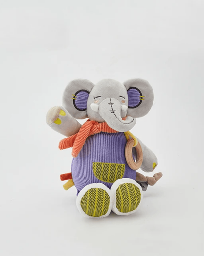 Huggiies plush doll 0-3 years old baby calming toy Blue small elephant toy Handmade Stuffed Animal Toys Free Shipping Worldwide With Love♡