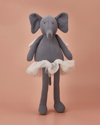 Huggiies Plush wearing gauze skirt elephant toy baby comfort toys Handmade Stuffed Animal Toys Free Shipping Worldwide With Love♡